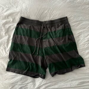 J Crew men’s striped cotton shorts